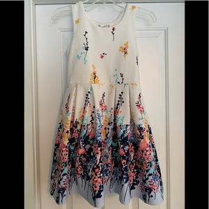 Stunning Multi-Color Floral Dress by Knitworks. Girl's Size 12.